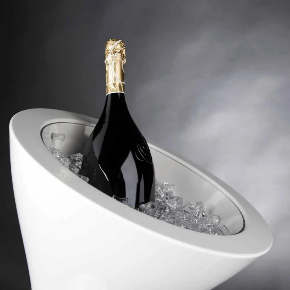 Floor Frappeuse in White Polyethylene Made in Italy - Bratislava Viadurini