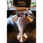 Modern Floor Frappeuse in Steel Satin Finish Made in Italy - Astana Viadurini