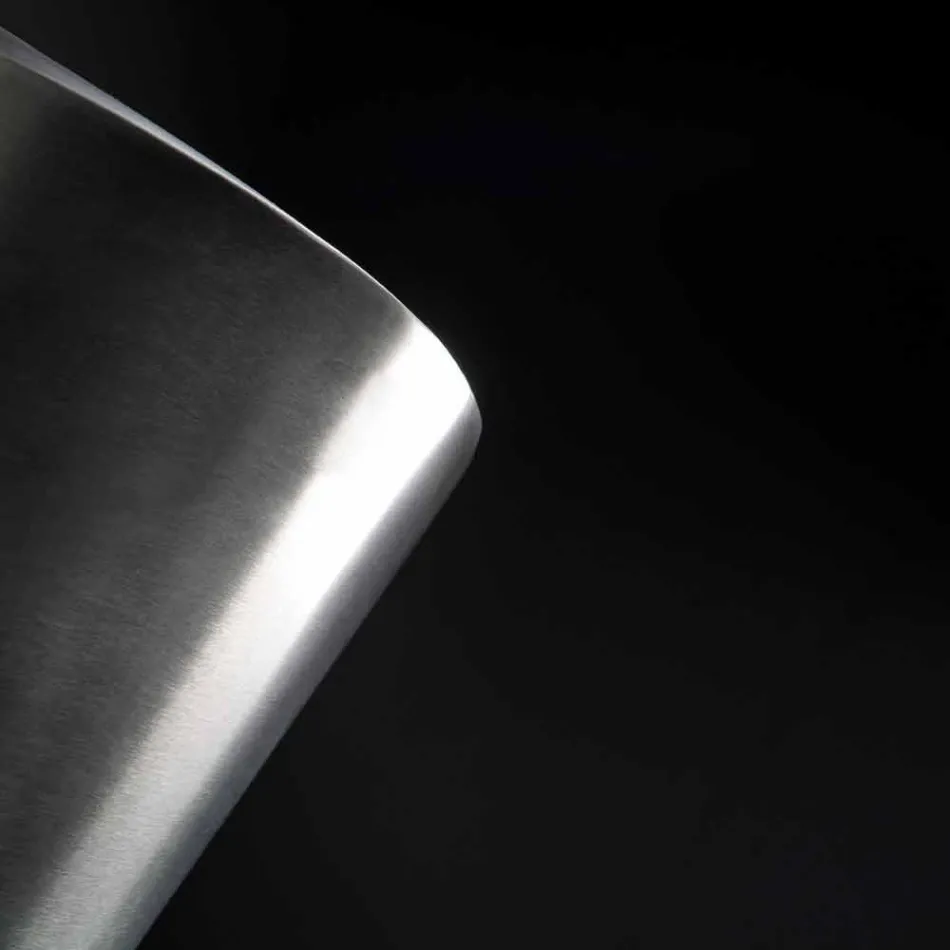 Modern Floor Frappeuse in Steel Satin Finish Made in Italy - Astana Viadurini