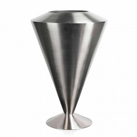 Modern Floor Frappeuse in Steel Satin Finish Made in Italy - Astana Viadurini