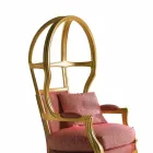 Fratelli Boffi Babette design armchair in wood upholstered in fabric Viadurini