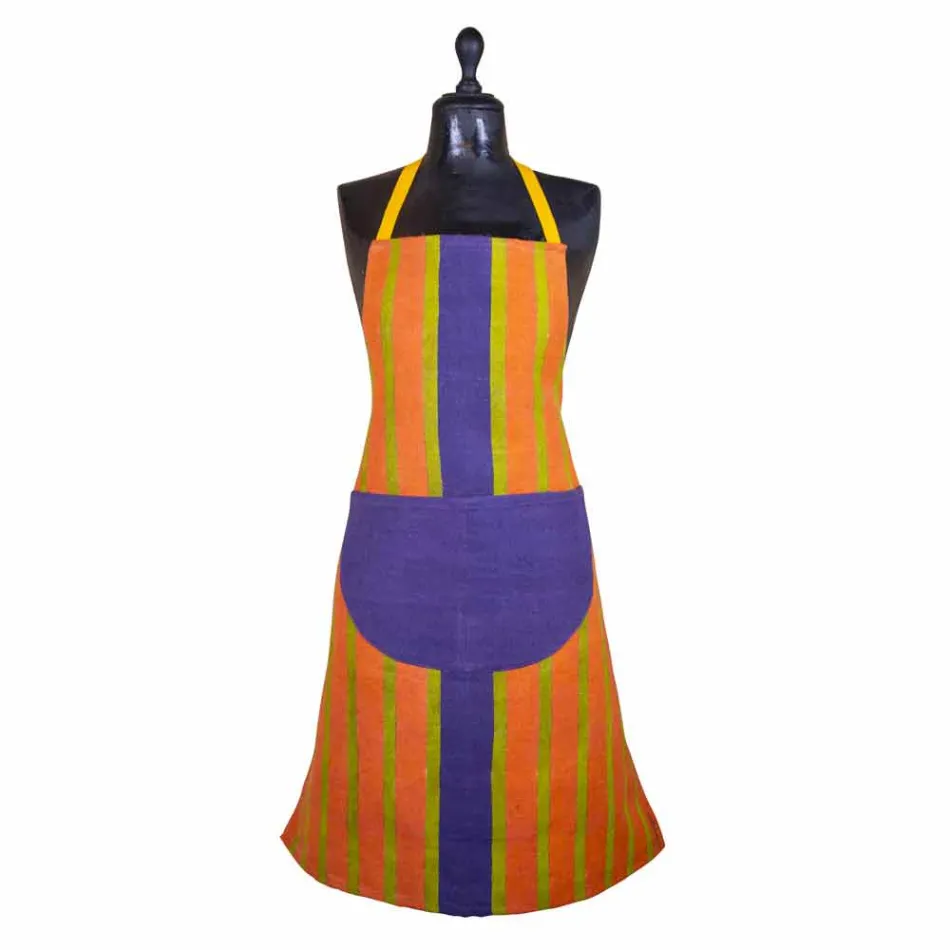 Canvas Art Apron Unique Piece of Italian Crafts - Brands Viadurini