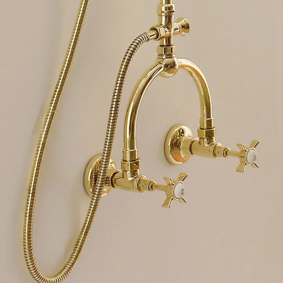 Shower Group with Brass Rod Vintage Made in Italy – Katerina Viadurini
