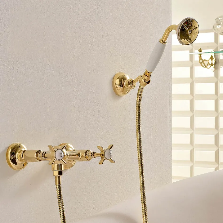 Vintage Design Shower Group in Brass Made in Italy – Katerina Viadurini
