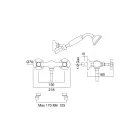 Vintage Design Shower Group in Brass Made in Italy – Katerina Viadurini