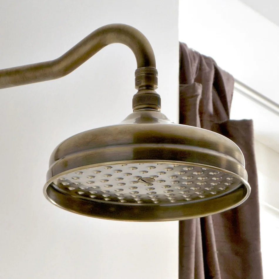 Handcrafted Brass Shower Head Set Classic Style - Miriano Viadurini