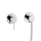 Shower Group Showerhead and Sliding Rail Round or Square Rosette - Erkole Viadurini