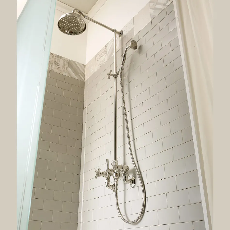 Vintage Shower Group with Brass Rod Made in Italy – Silvana Viadurini