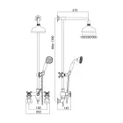 Vintage Shower Group with Brass Rod Made in Italy – Silvana Viadurini