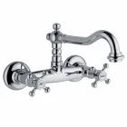 Classic Style Group for Wall Kitchen Washbasin in Brass Made in Italy - Limo Viadurini