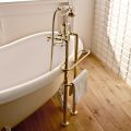 Vintage Design Floor Bathtub Group in Brass Made in Italy - Katerina