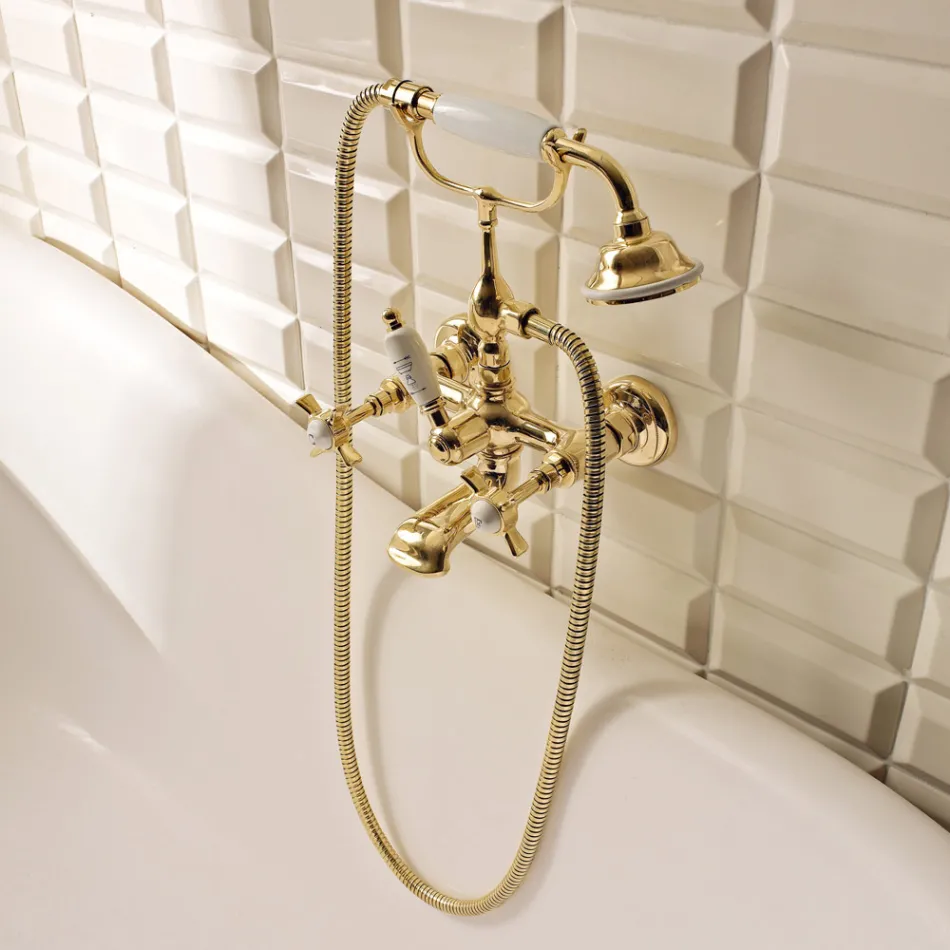 Vintage Style Brass Bathtub Group Made in Italy - Katerina Viadurini