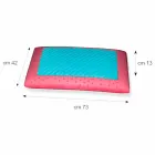 Pillow in Memory Ginseng and Memory AirSense 13 cm high Made in Italy - Metz Viadurini