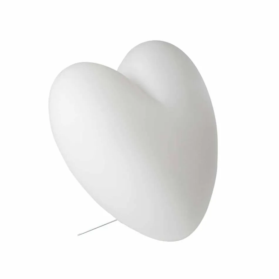 Colored Slide Love table lamp heart made in Italy Viadurini