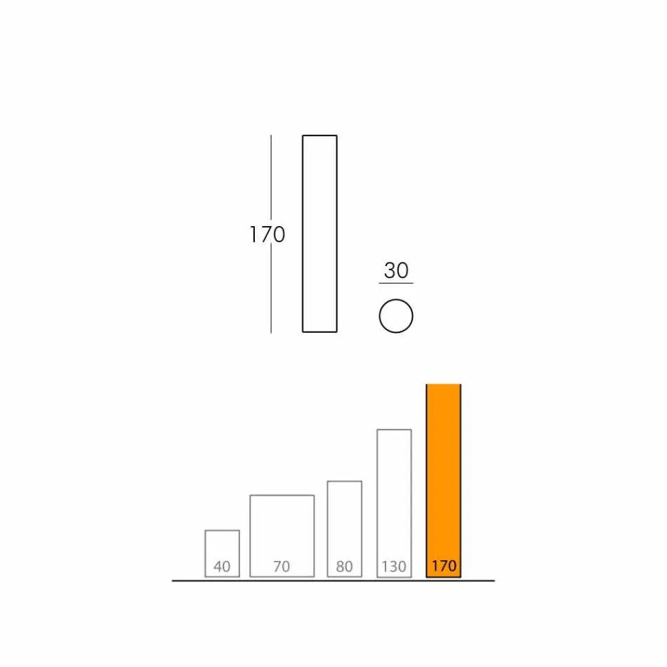 Slide Fluo cylindrical floor lamp made in Italy Viadurini