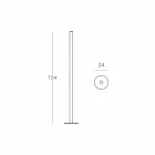 Slide Flux slim floor lamp in methacrylate produced in Italy Viadurini