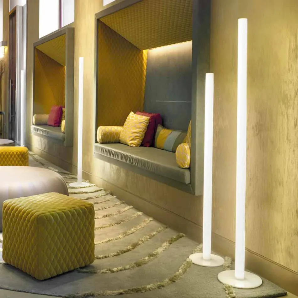 Slide Flux slim floor lamp in methacrylate produced in Italy Viadurini