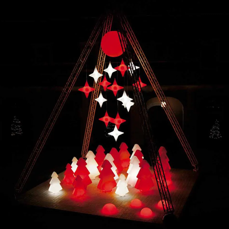 Decorative outdoor lamp Slide Lightree Christmas tree made in Italy Viadurini
