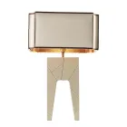 Modern design table lamp in solid wood Grilli Zarafa made Italy Viadurini
