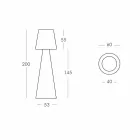 Modern outdoor lamp Slide Pivot bright white made in Italy Viadurini