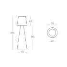 Modern outdoor lamp Slide Pivot bright white made in Italy Viadurini