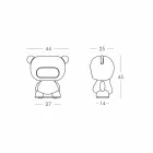 Slide Pure colored table lamp bear made in Italy Viadurini