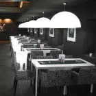 Colored suspension lamp Slide Cupole polyethylene made in Italy Viadurini