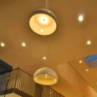 Colored suspension lamp Slide Cupole polyethylene made in Italy Viadurini