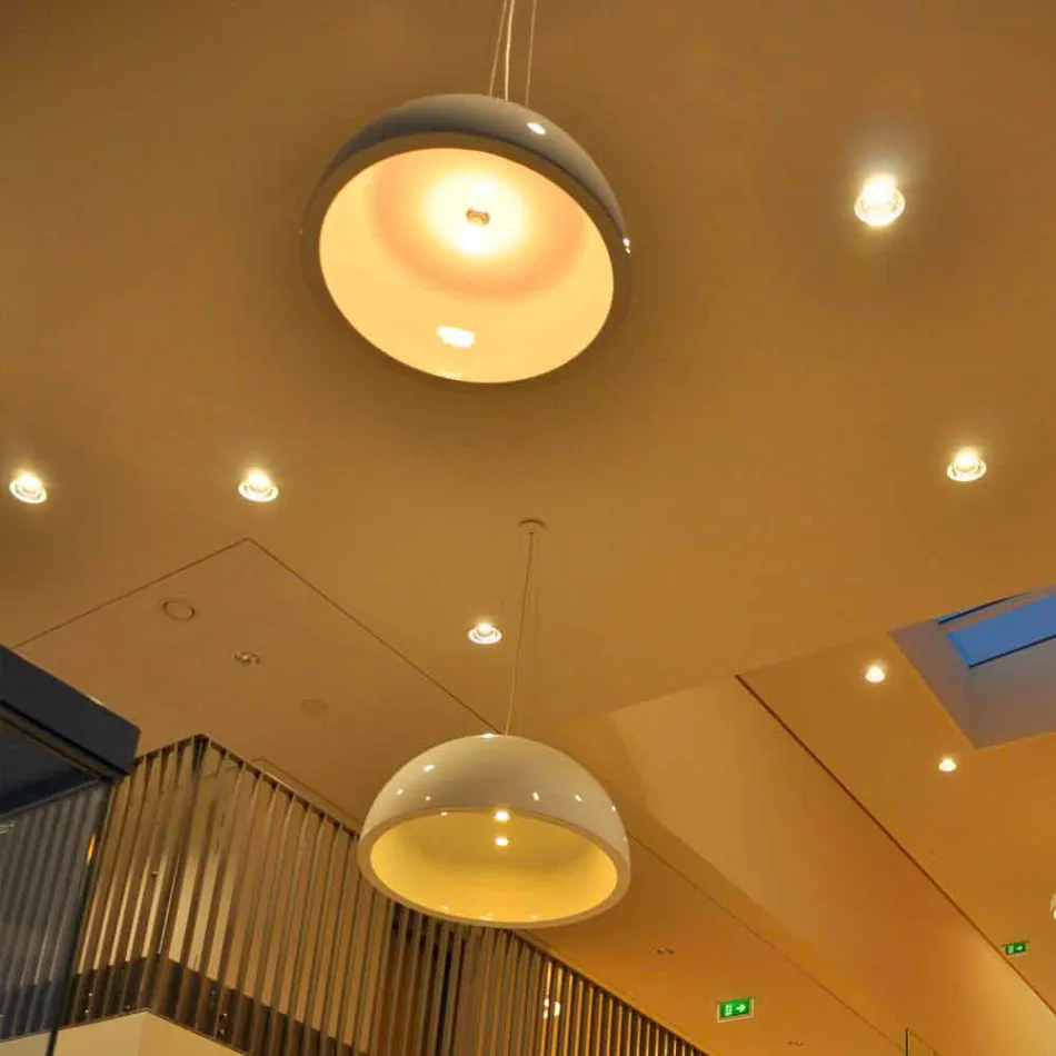 Colored suspension lamp Slide Cupole polyethylene made in Italy Viadurini