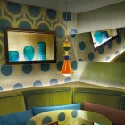 Multicolor hanging lamp Slide Otello Hanging aluminum made in Italy Viadurini