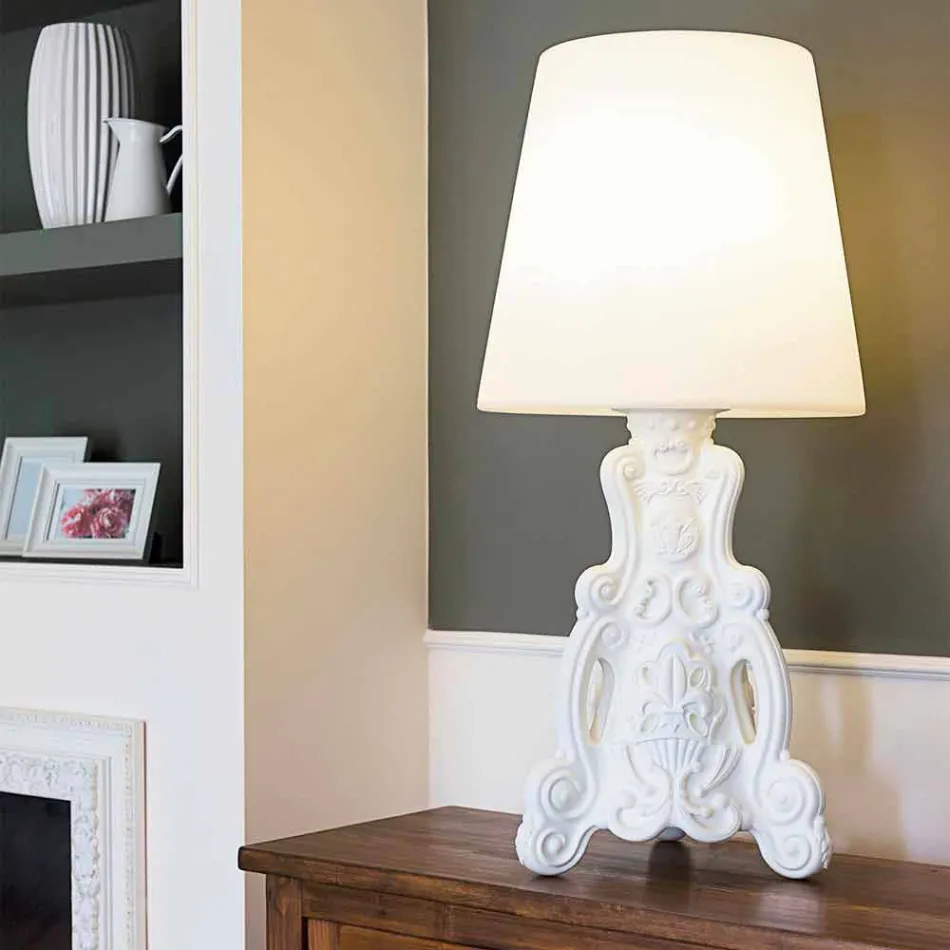 Colored table lamp Slide Lady of Love modern design made in Italy Viadurini