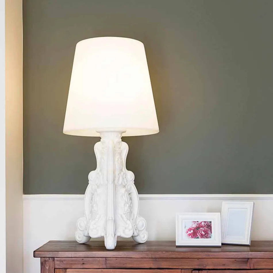 Colored table lamp Slide Lady of Love modern design made in Italy Viadurini