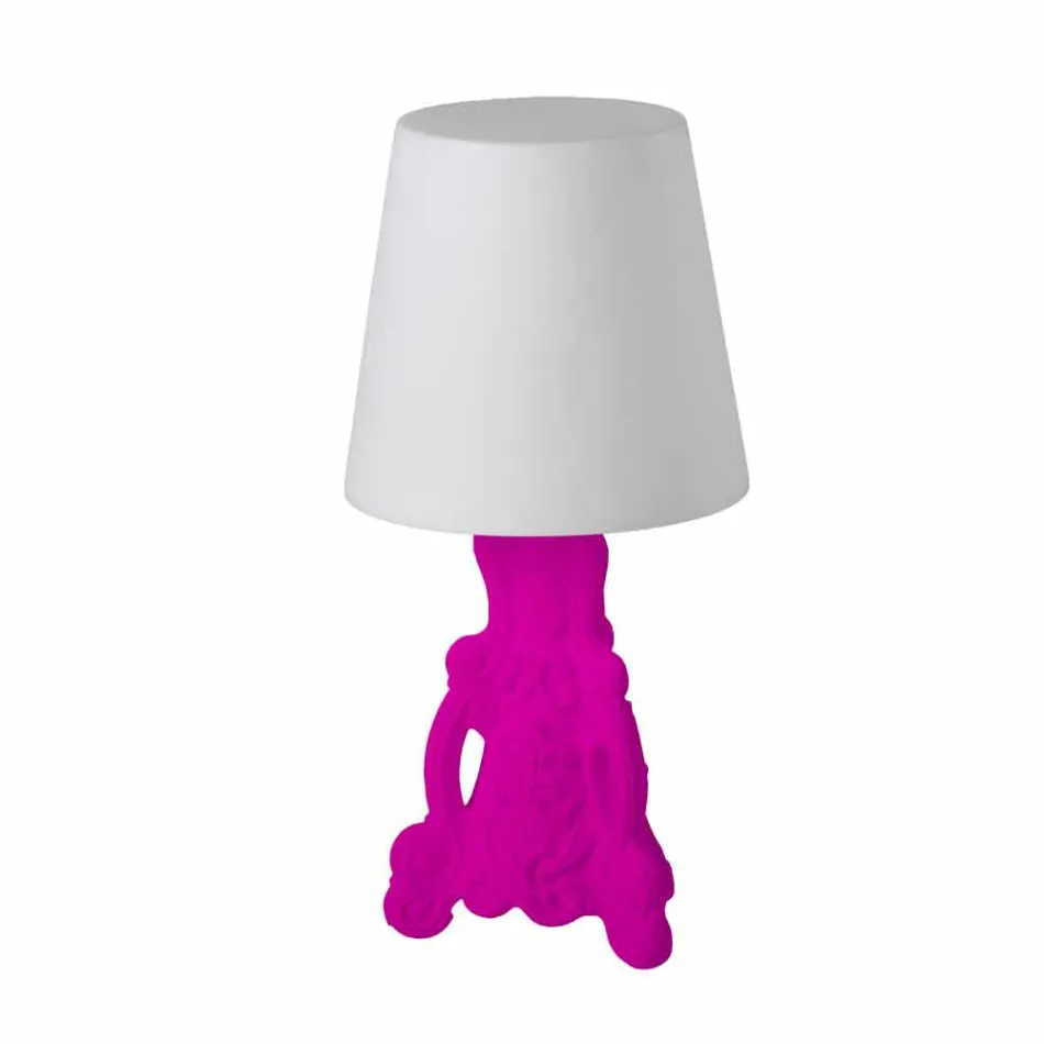 Colored table lamp Slide Lady of Love modern design made in Italy Viadurini
