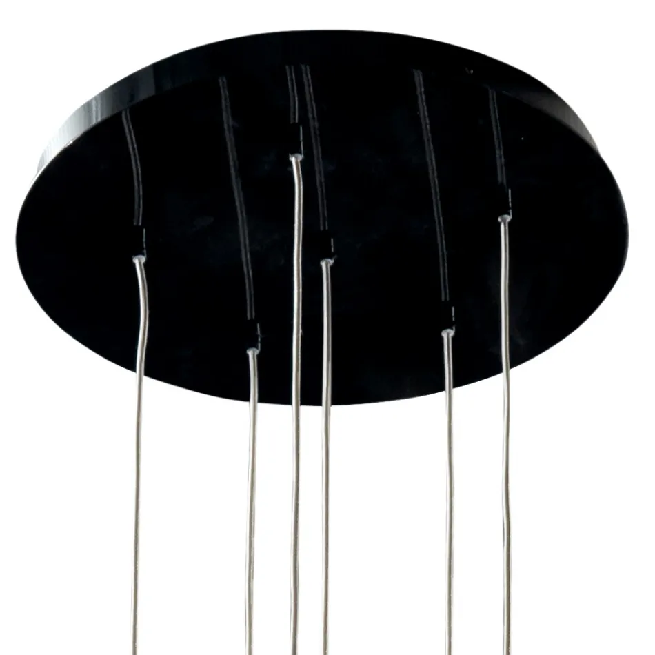 Design chandelier with 6 lampshades Grilli Mathusalem made in Italy Viadurini