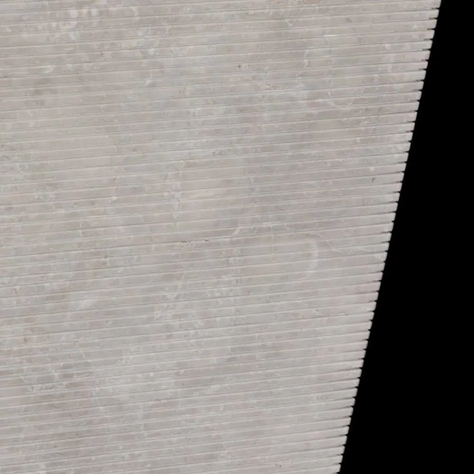 mounted washbasin naturally Sire white stone, handmade Viadurini