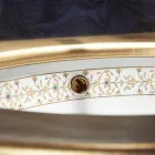 Baroque design built-in sink in fire clay made in Italy, Aegean Viadurini