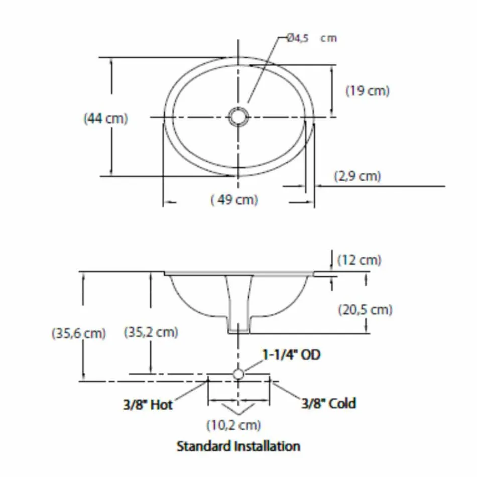 Baroque design built-in sink in fire clay made in Italy, Aegean Viadurini