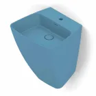 Modern design wall-mounted ceramic washbasin made in Italy, Goran Viadurini