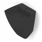 Modern design wall-mounted ceramic washbasin made in Italy, Goran Viadurini