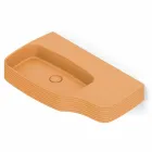 Modern ceramic wall-mounted washbasin made in Italy, Hamlet Viadurini