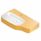 Modern ceramic wall-mounted washbasin made in Italy, Hamlet Viadurini