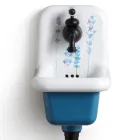 Modern Design Patterned Ceramic Wall Mounted Washbasin 26 cm - Jordan Viadurini