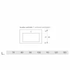 Modern pendant sink in Luxolid made in Italy, Ruffano Viadurini