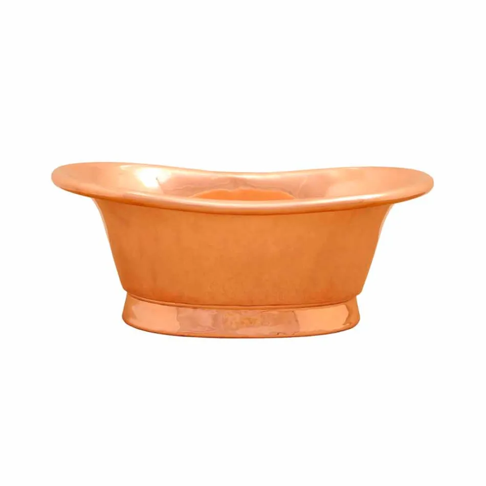 Sink design support copper handmade Cala Viadurini