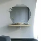 Washbasin modern design support in the shape of leaf Faruglium Viadurini