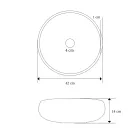 Countertop Washbasin Made of Refractory Clay Made in Italy - Diego Viadurini