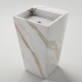 Column Bathroom Washbasin in Porcelain Stoneware Made in Italy - Baia