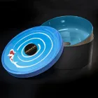 Blue Countertop Bathroom Washbasin Made of Refractory Clay - Tatiana Viadurini