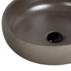 Countertop Bathroom Washbasin in Refractory Clay Made in Italy - Diego Viadurini