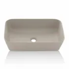 Rectangular Countertop Washbasin in Matt Resin Made in Italy - Cavan Viadurini